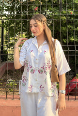 Embroidery Delight (White)
